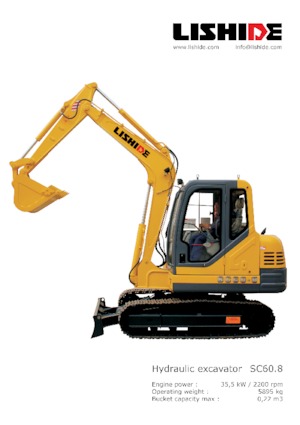 मिनी एक्सकेवेटर Lishide SC60.8