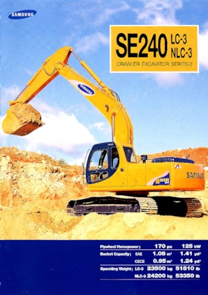 क्रॉलर एक्सकेवेटर Samsung SE 240 NLC-3
