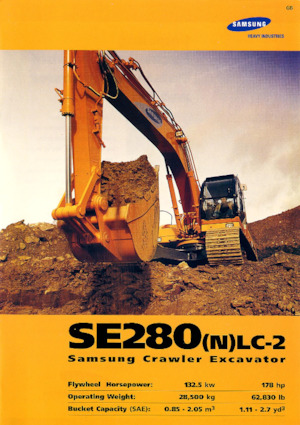 क्रॉलर एक्सकेवेटर Samsung SE 280 NLC-2