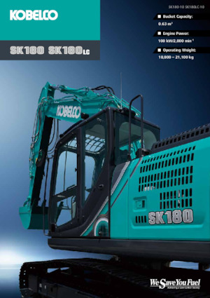 क्रॉलर एक्सकेवेटर Kobelco SK 180 10