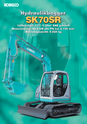 क्रॉलर एक्सकेवेटर Kobelco SK 70 SR