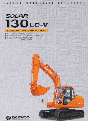 क्रॉलर एक्सकेवेटर Doosan SOLAR 130 LC-V