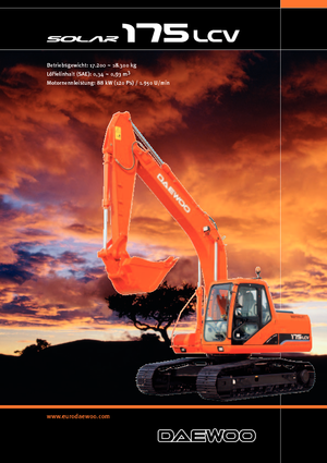क्रॉलर एक्सकेवेटर Doosan Solar 175 LC-V