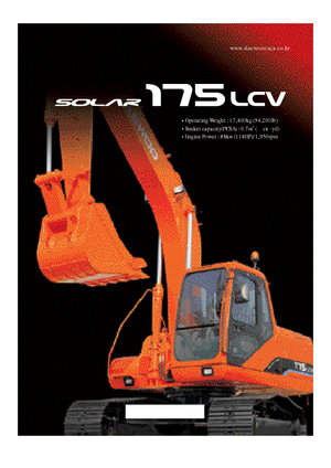 क्रॉलर एक्सकेवेटर Doosan Solar 175 LC-V