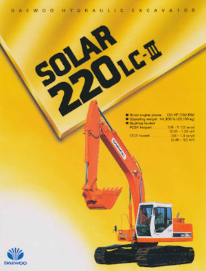 क्रॉलर एक्सकेवेटर Daewoo SOLAR 220 LC-III
