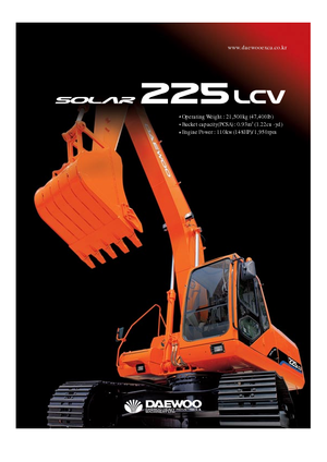 क्रॉलर एक्सकेवेटर Doosan Solar 225 LC-V