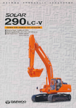 क्रॉलर एक्सकेवेटर Daewoo SOLAR 290LC-V