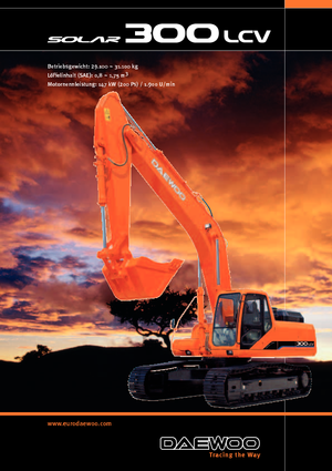 क्रॉलर एक्सकेवेटर Doosan Solar 300 LC-V