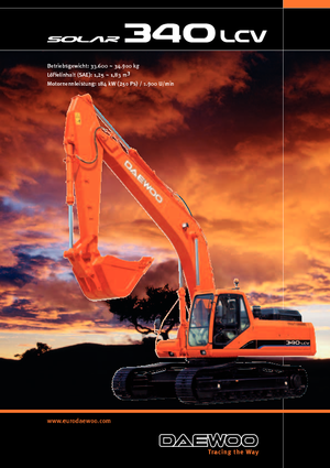 क्रॉलर एक्सकेवेटर Doosan Solar 340 LC-V