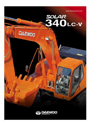 क्रॉलर एक्सकेवेटर Doosan Solar 340 LC-V