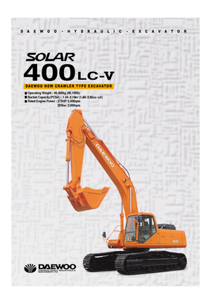 क्रॉलर एक्सकेवेटर Doosan Solar 400 LC-V