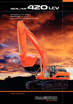 क्रॉलर एक्सकेवेटर Doosan Solar 420 LC-V