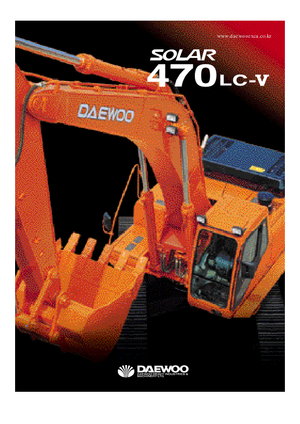 क्रॉलर एक्सकेवेटर Doosan Solar 470 LC-V