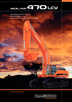 क्रॉलर एक्सकेवेटर Doosan Solar 470 LC-V