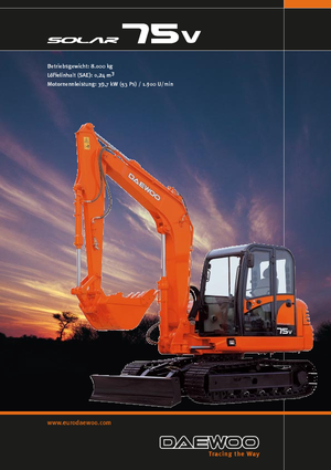 क्रॉलर एक्सकेवेटर Doosan Solar 75 V
