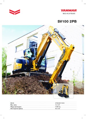 क्रॉलर एक्सकेवेटर Yanmar SV 100-2 PBCR