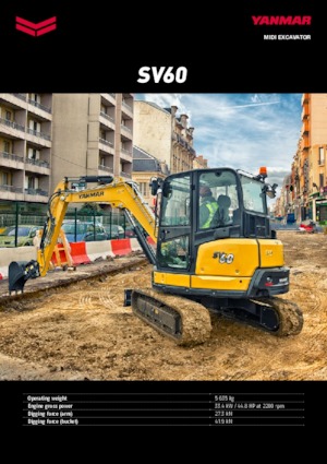 मिनी एक्सकेवेटर Yanmar SV 60