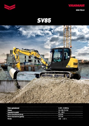 क्रॉलर एक्सकेवेटर Yanmar SV 85 MB