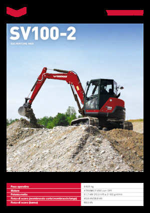 क्रॉलर एक्सकेवेटर Yanmar SV100-2 