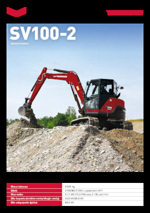 क्रॉलर एक्सकेवेटर Yanmar SV100-2 
