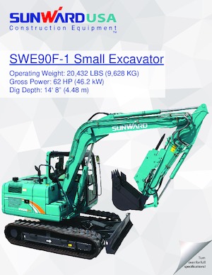 क्रॉलर एक्सकेवेटर Sunward SWE90F-1 