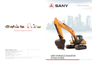 क्रॉलर एक्सकेवेटर Sany SY335C