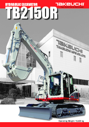 क्रॉलर एक्सकेवेटर Takeuchi TB 2150 R