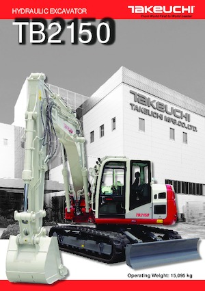 क्रॉलर एक्सकेवेटर Takeuchi TB 2150 RCM
