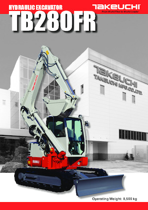 क्रॉलर एक्सकेवेटर Takeuchi TB 280 FR