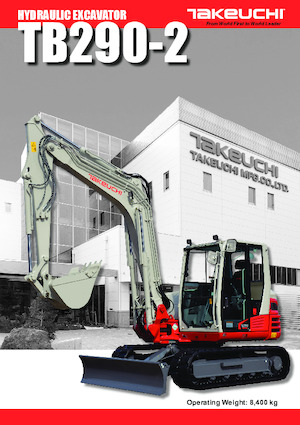क्रॉलर एक्सकेवेटर Takeuchi TB 290-2