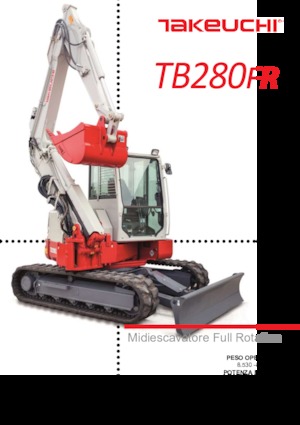 क्रॉलर एक्सकेवेटर Takeuchi TB 280 FR