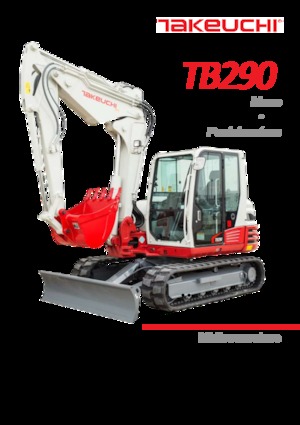 क्रॉलर एक्सकेवेटर Takeuchi TB290