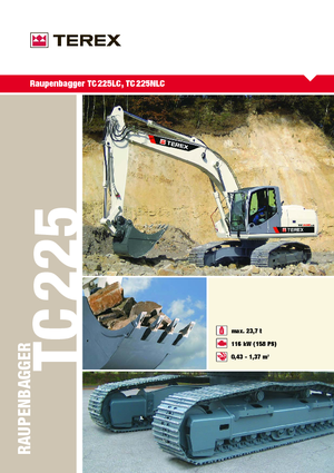 क्रॉलर एक्सकेवेटर Terex TC 225