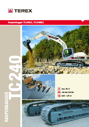 क्रॉलर एक्सकेवेटर Terex TC 240