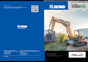 क्रॉलर एक्सकेवेटर XCMG XE80E Single boom