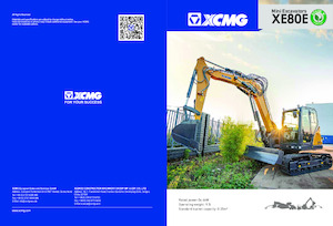 क्रॉलर एक्सकेवेटर XCMG XE80E Single boom