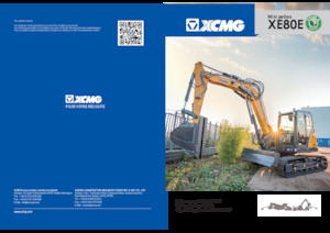क्रॉलर एक्सकेवेटर XCMG XE80E Single boom