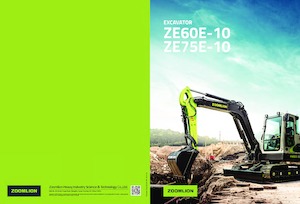 क्रॉलर एक्सकेवेटर Zoomlion ZE75E-10