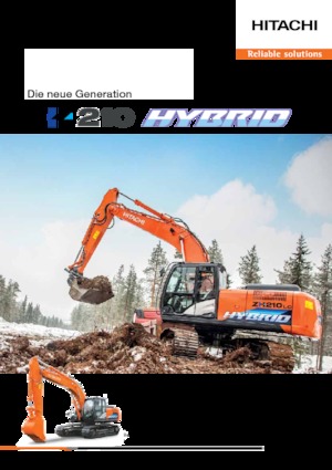 क्रॉलर एक्सकेवेटर Hitachi ZH210-5 HYBRID