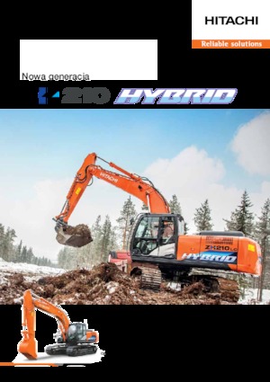 क्रॉलर एक्सकेवेटर Hitachi ZH210-5 HYBRID