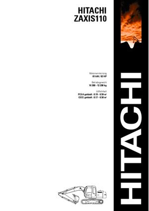 क्रॉलर एक्सकेवेटर Hitachi ZX 110