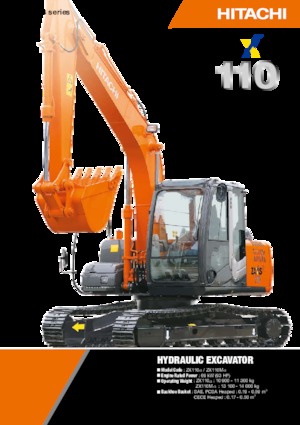 क्रॉलर एक्सकेवेटर Hitachi ZX 110 M 3