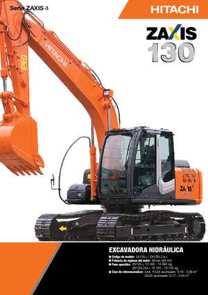 क्रॉलर एक्सकेवेटर Hitachi ZX 130-3