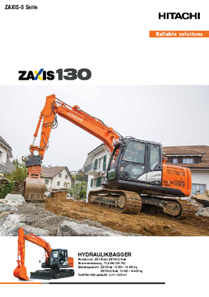 क्रॉलर एक्सकेवेटर Hitachi ZX 130-5