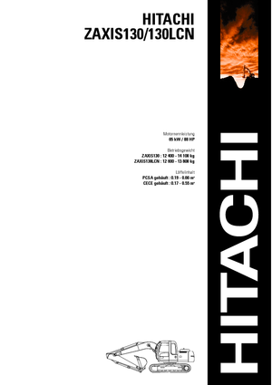 क्रॉलर एक्सकेवेटर Hitachi ZX 130