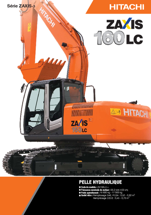 क्रॉलर एक्सकेवेटर Hitachi ZX 160 LC-3