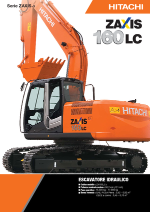 क्रॉलर एक्सकेवेटर Hitachi ZX 160 LC-3