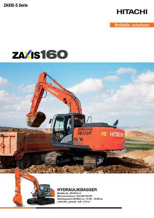 क्रॉलर एक्सकेवेटर Hitachi ZX 160 LC-5