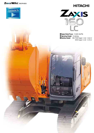 क्रॉलर एक्सकेवेटर Hitachi ZX 160 LC