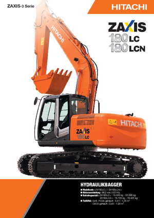 क्रॉलर एक्सकेवेटर Hitachi ZX 180 LC-3
